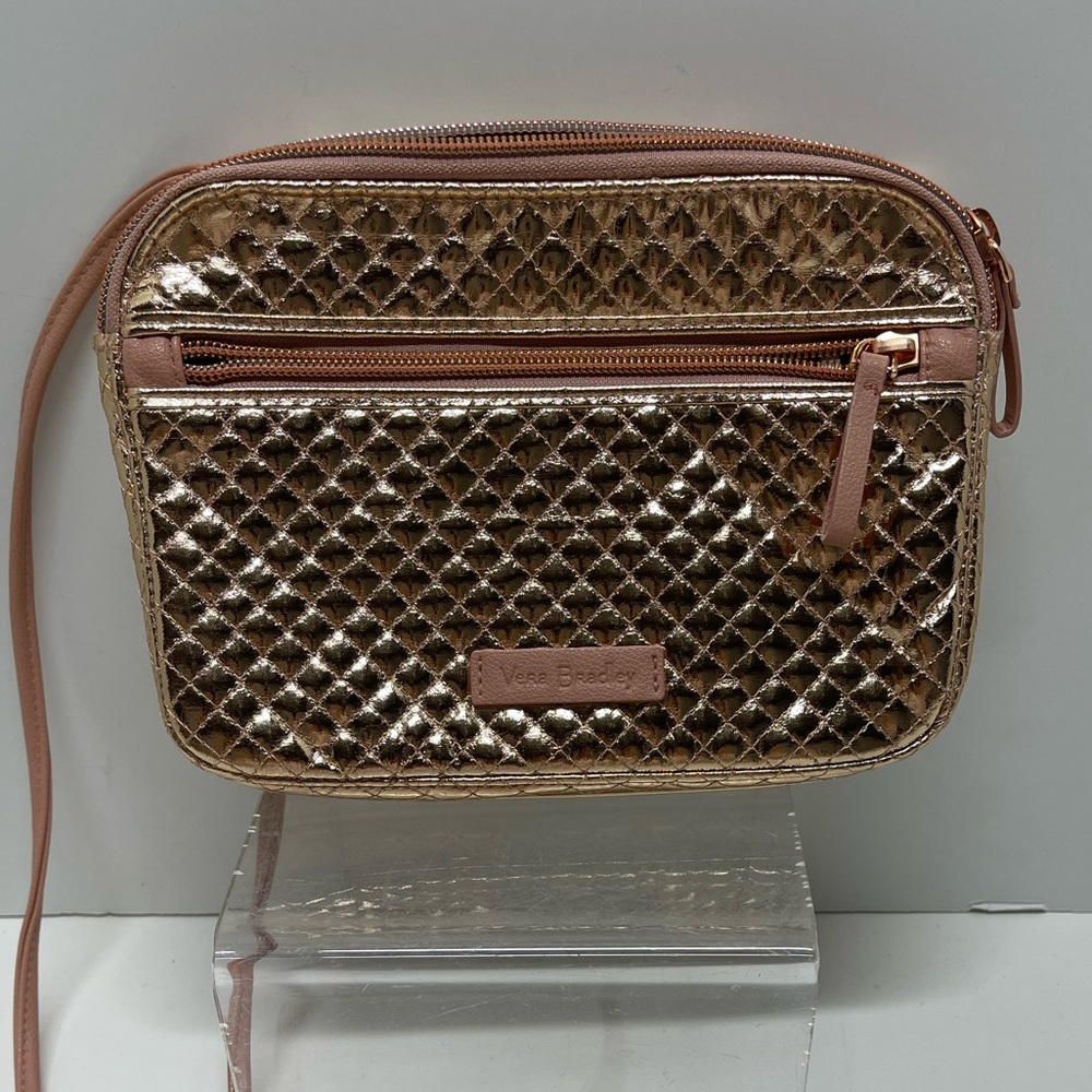 VERA BRADLEY ROSE GOLD METALIC PURSE BRAND NEW!!!